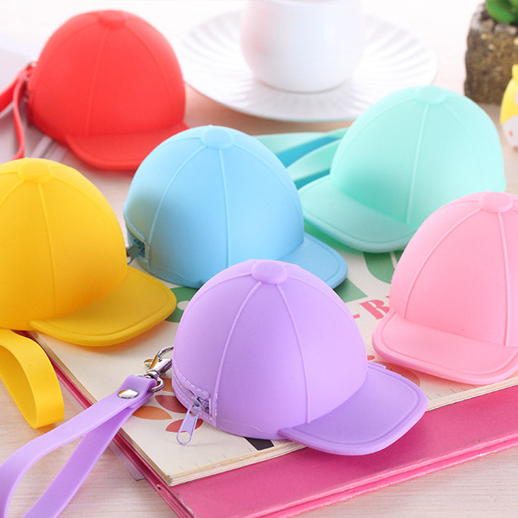 Candy Color Hat Silicone Coin Purse