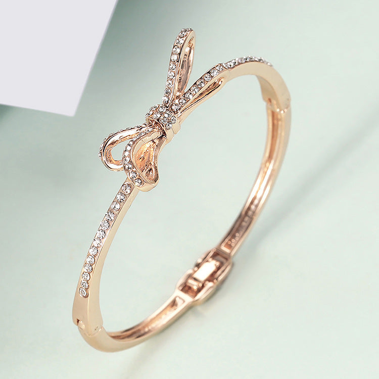 Bows, Rose Gold Alloy Bracelets