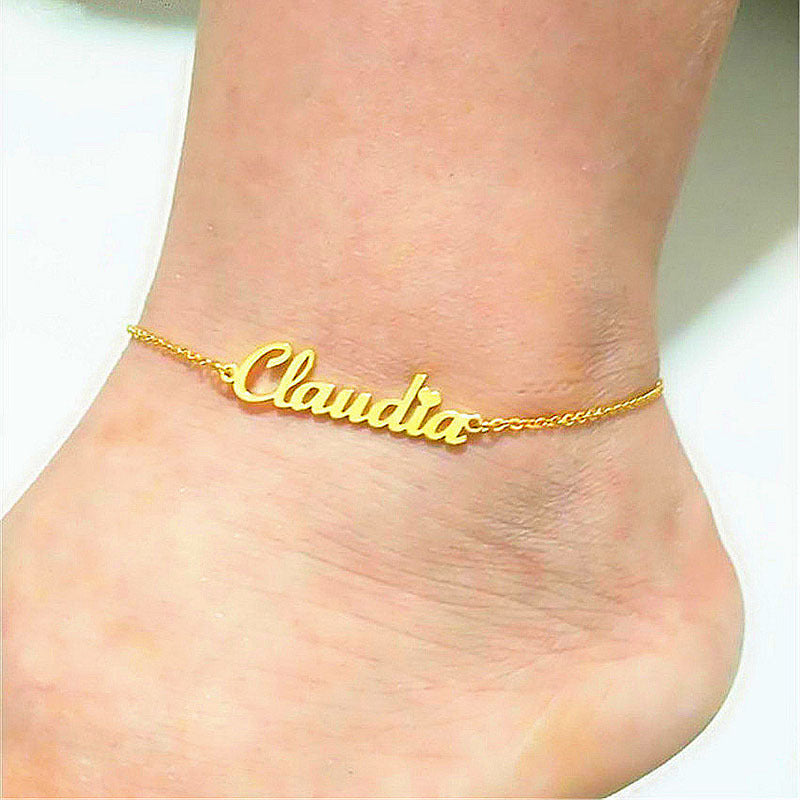 Personalized Custom Name Anklets