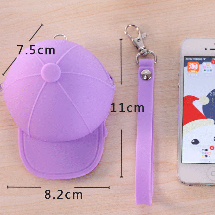 Candy Color Hat Silicone Coin Purse