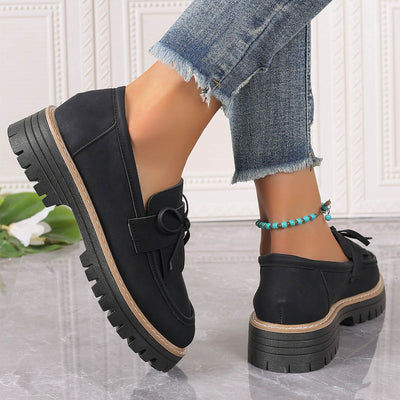 Fashion Buckle Loafers For Women