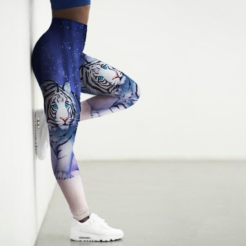 Printed Animal Yoga Pants Gym Wear