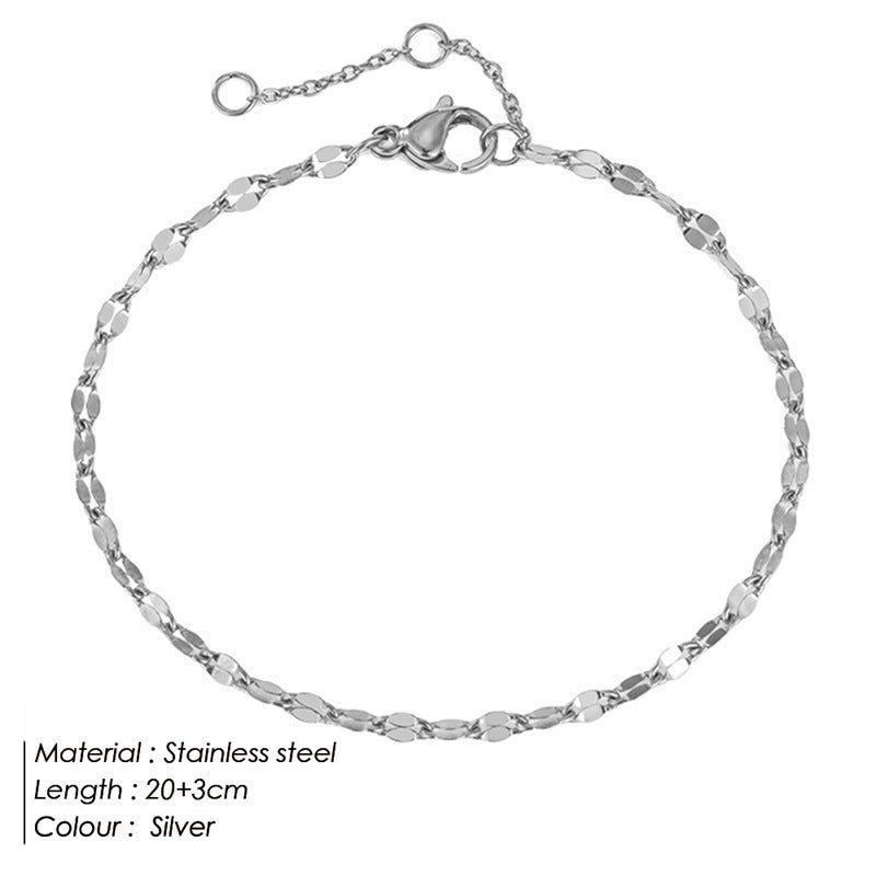 Women's Stainless Steel Anklets