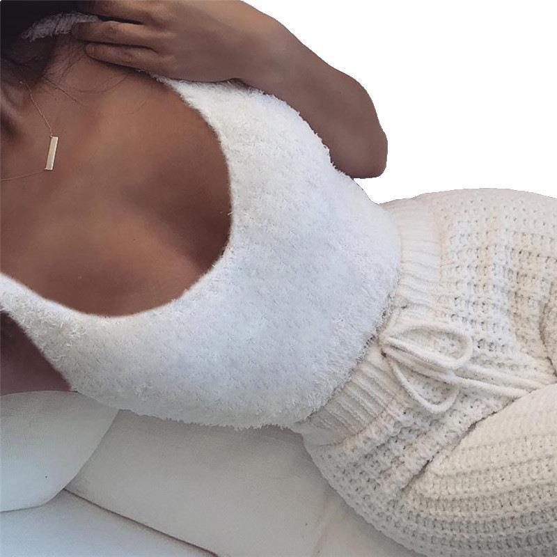 3pcs Long Sleeve Crop Top  Pajama Set