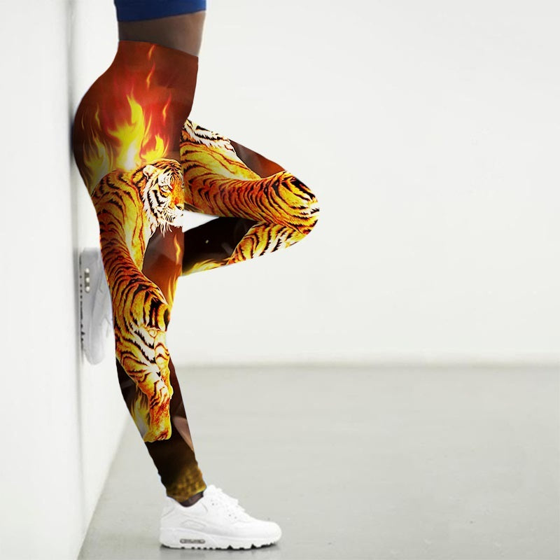 Printed Animal Yoga Pants Gym Wear