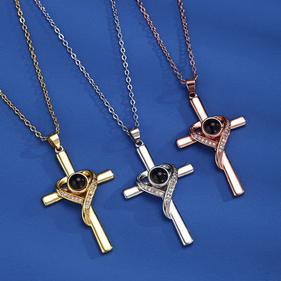 Love Cross Pendant Necklace