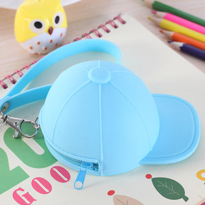 Candy Color Hat Silicone Coin Purse