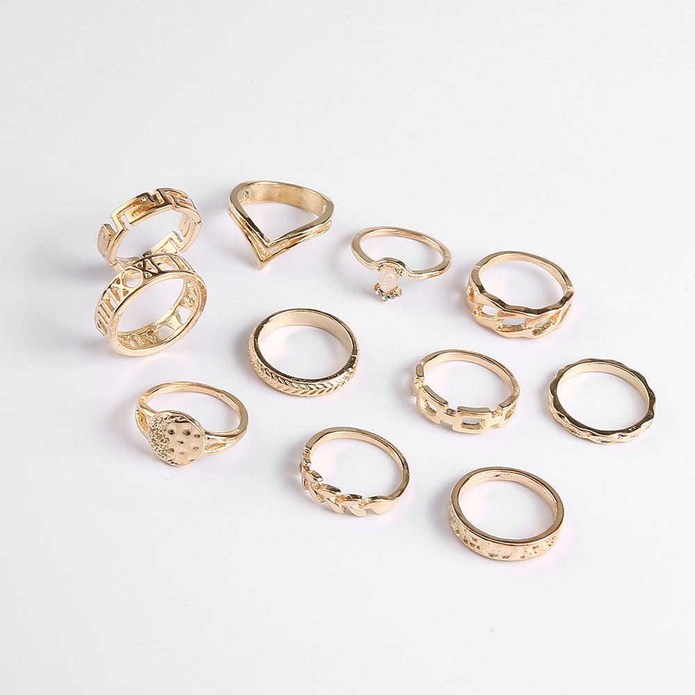 Leaf Crown Geometric Articulation Rings