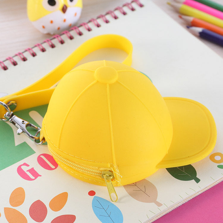 Candy Color Hat Silicone Coin Purse