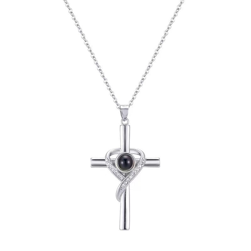 Love Cross Pendant Necklace