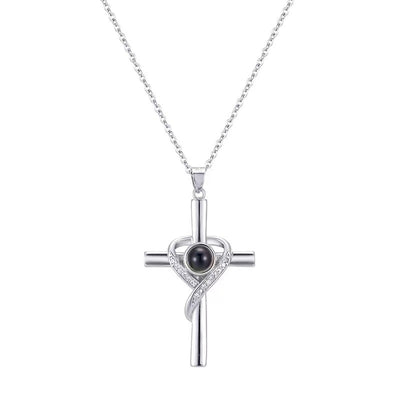 Love Cross Pendant Necklace