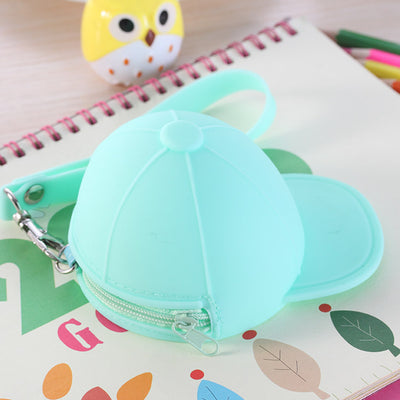 Candy Color Hat Silicone Coin Purse