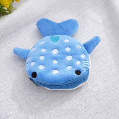 Plush Children's Shark Coin Purse Pendant