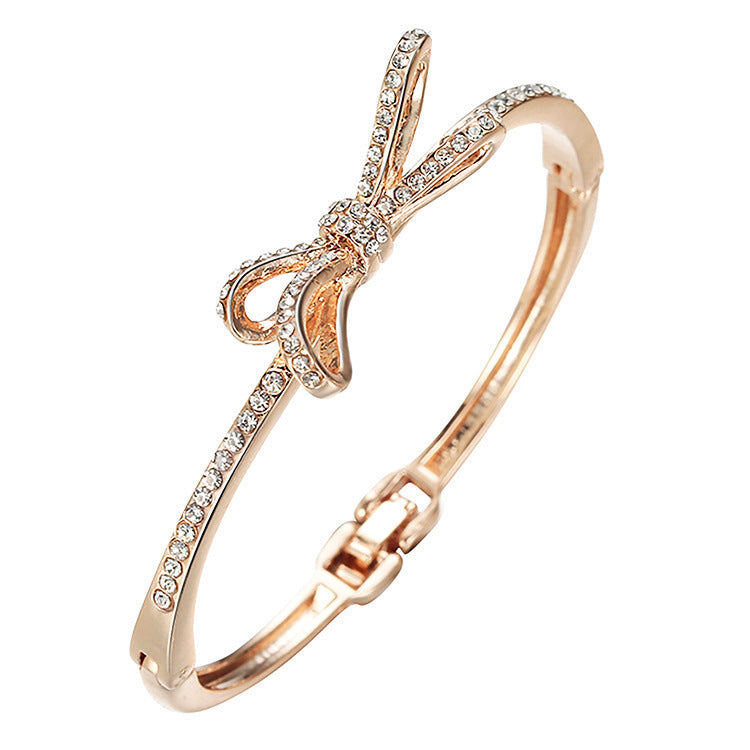 Bows, Rose Gold Alloy Bracelets