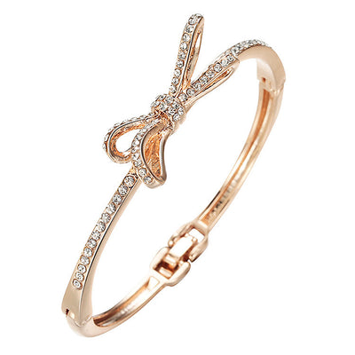 Bows, Rose Gold Alloy Bracelets