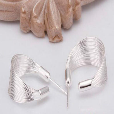 Personalized Multi-line Korean Earrings