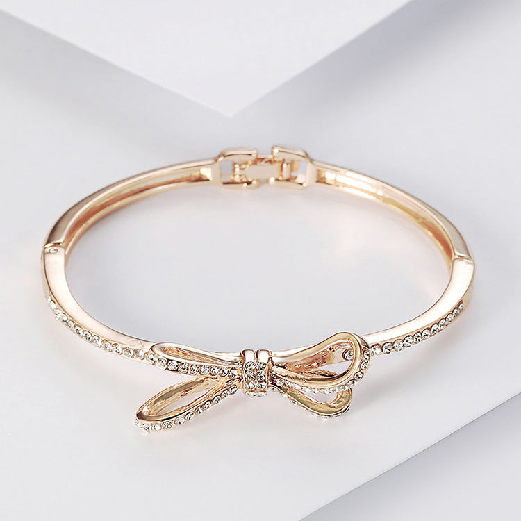 Bows, Rose Gold Alloy Bracelets