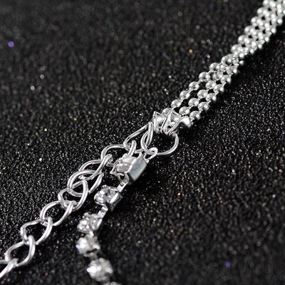 Multilayer  Crystal Anklet Foot Chain