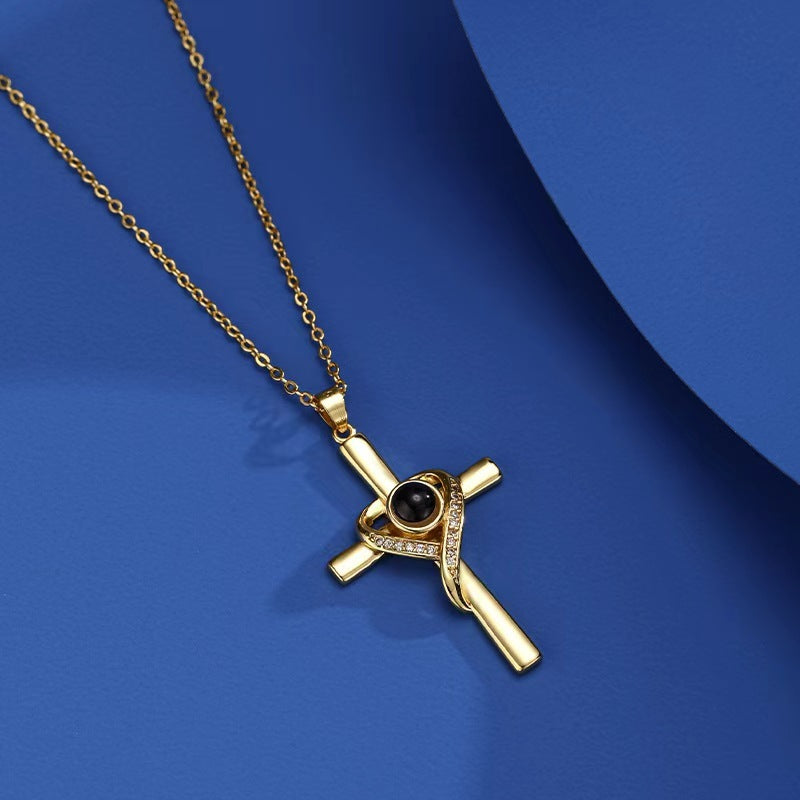 Love Cross Pendant Necklace