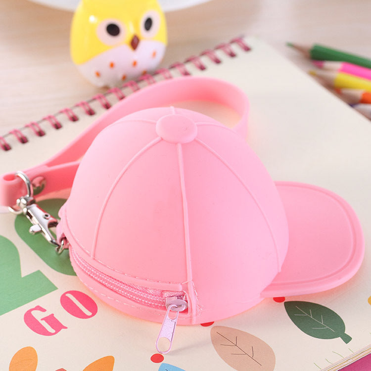 Candy Color Hat Silicone Coin Purse