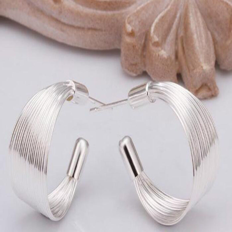 Personalized Multi-line Korean Earrings