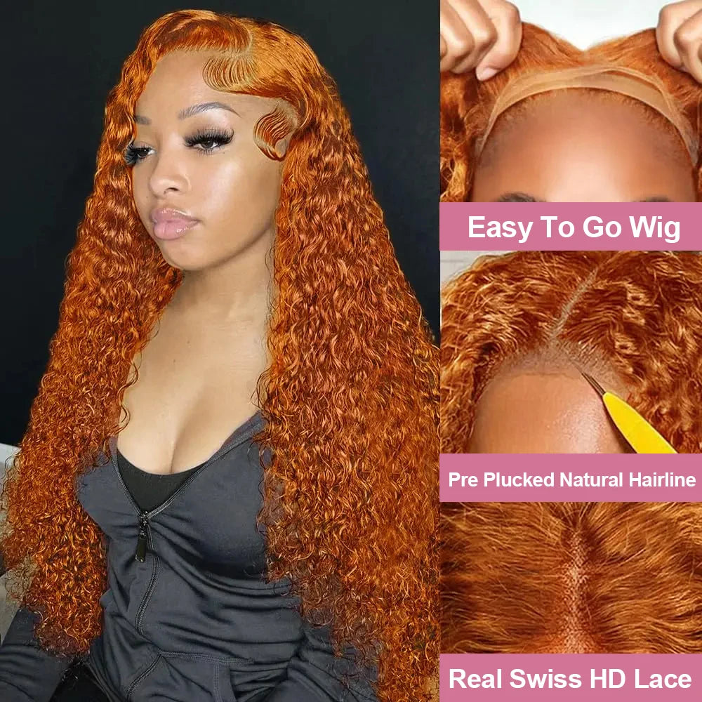 Orange Ginger Loose Deep Wave Wig