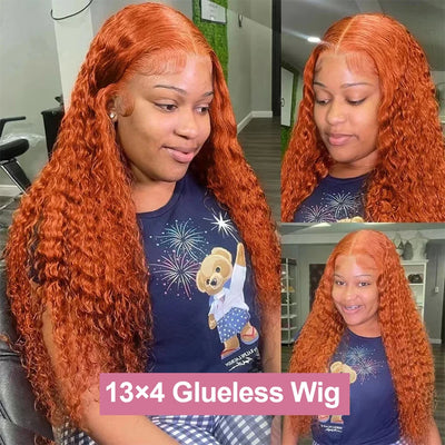 Orange Ginger Loose Deep Wave Wig