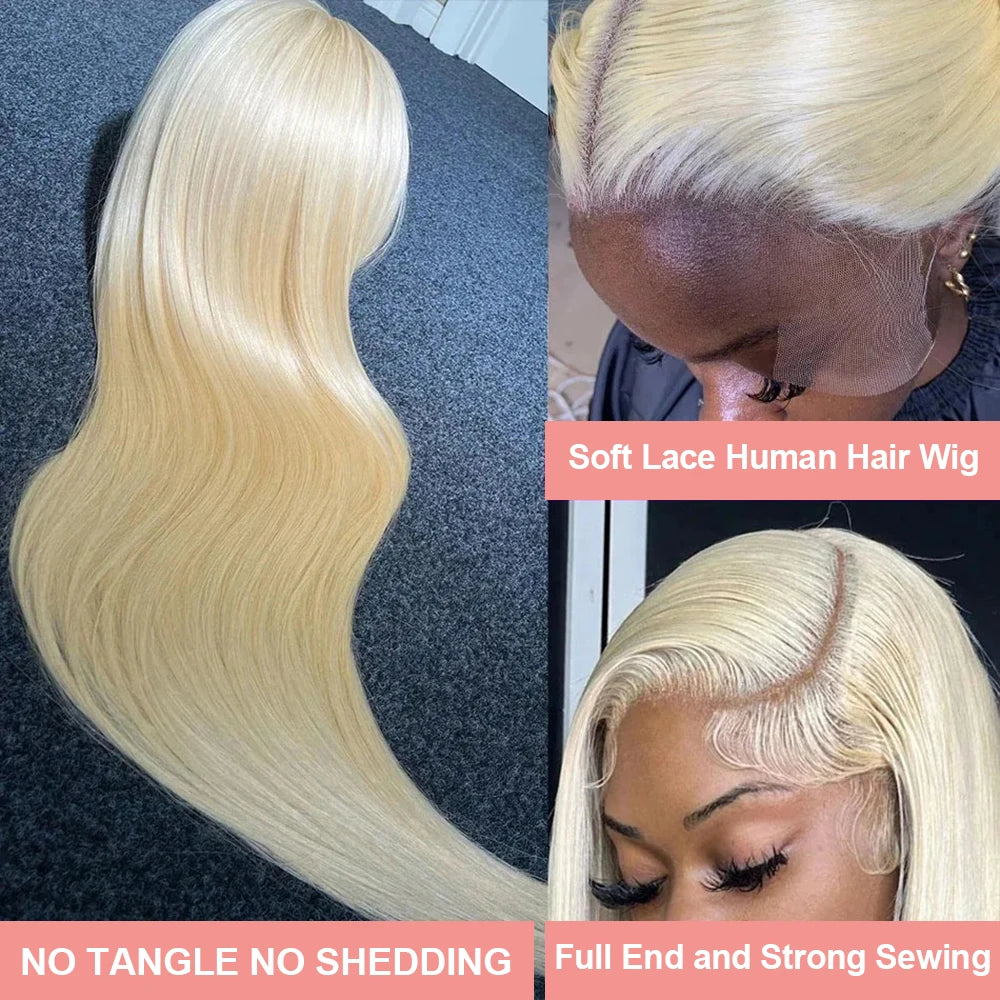 Straight Blonde Lace Front  Hair Wig