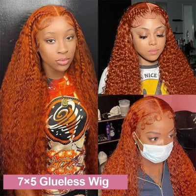 Orange Ginger Loose Deep Wave Wig