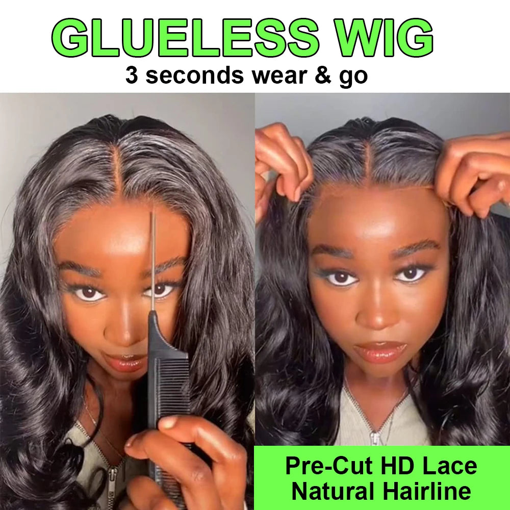 Glueless Wig Human Hair Short Bob Wig