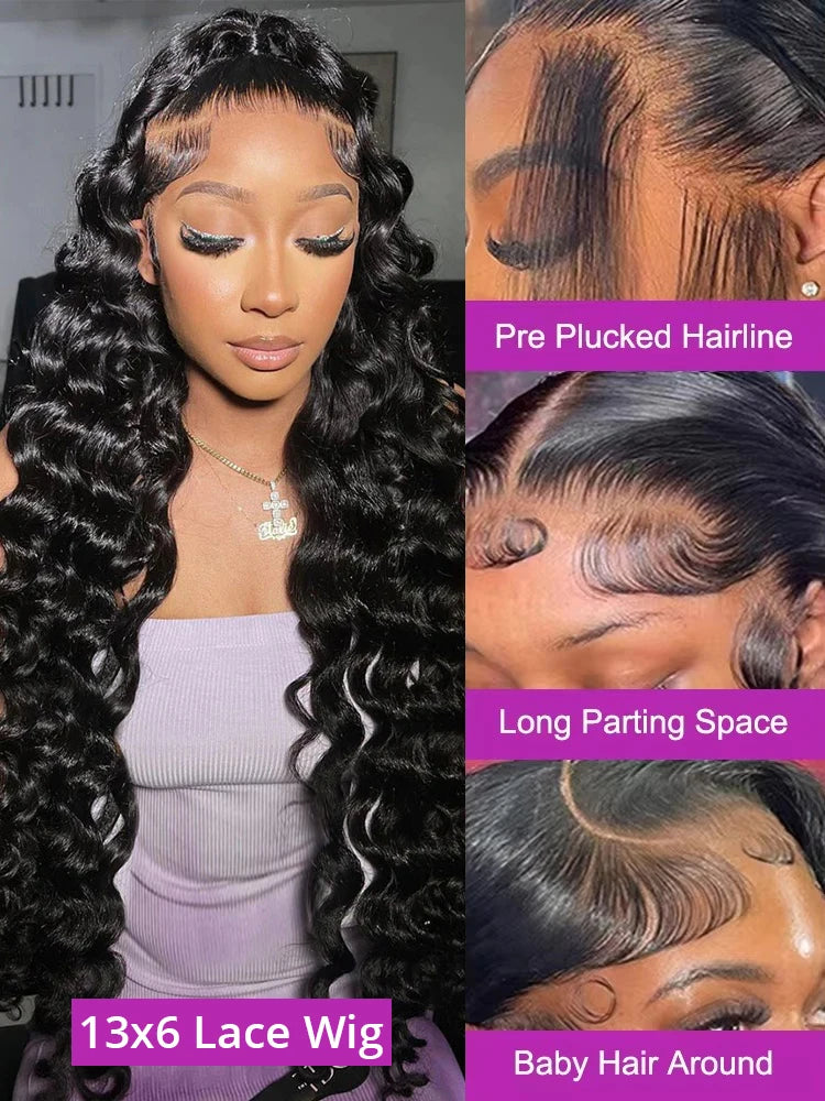 Loose Deep Wave Frontal Wig