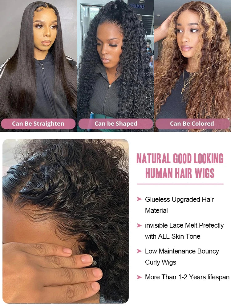 Deep Wave Curly Wigs