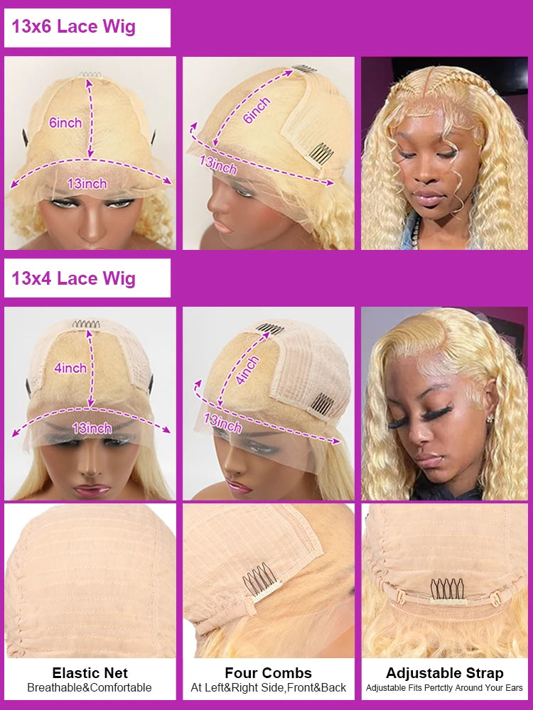 Lace Frontal Wig Blonde Lace Front