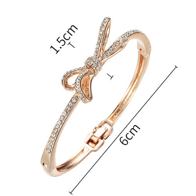 Bows, Rose Gold Alloy Bracelets