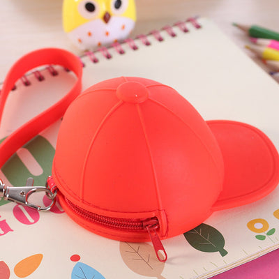 Candy Color Hat Silicone Coin Purse