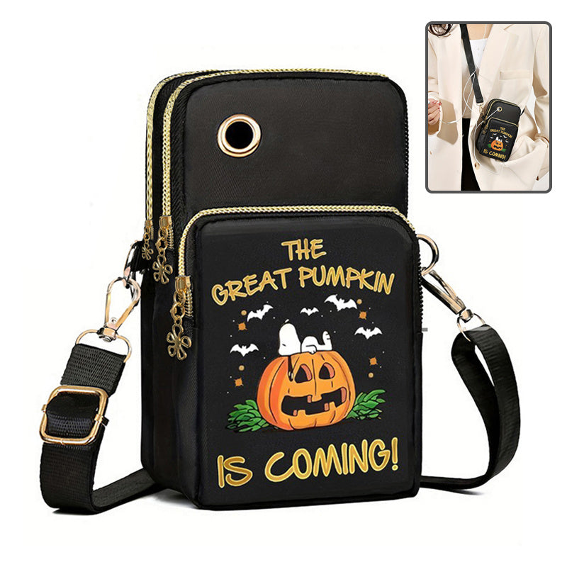 Halloween Pumpkin Pattern Phone Bag