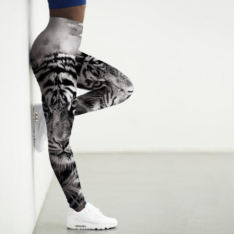 Printed Animal Yoga Pants Gym Wear